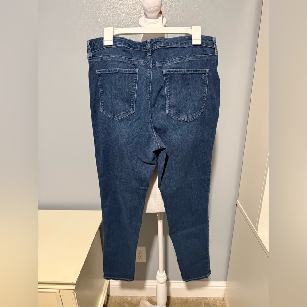 Jessica Simpson Women's Dark Blue Skinny Jeans size 14 - Picture 3 of 5